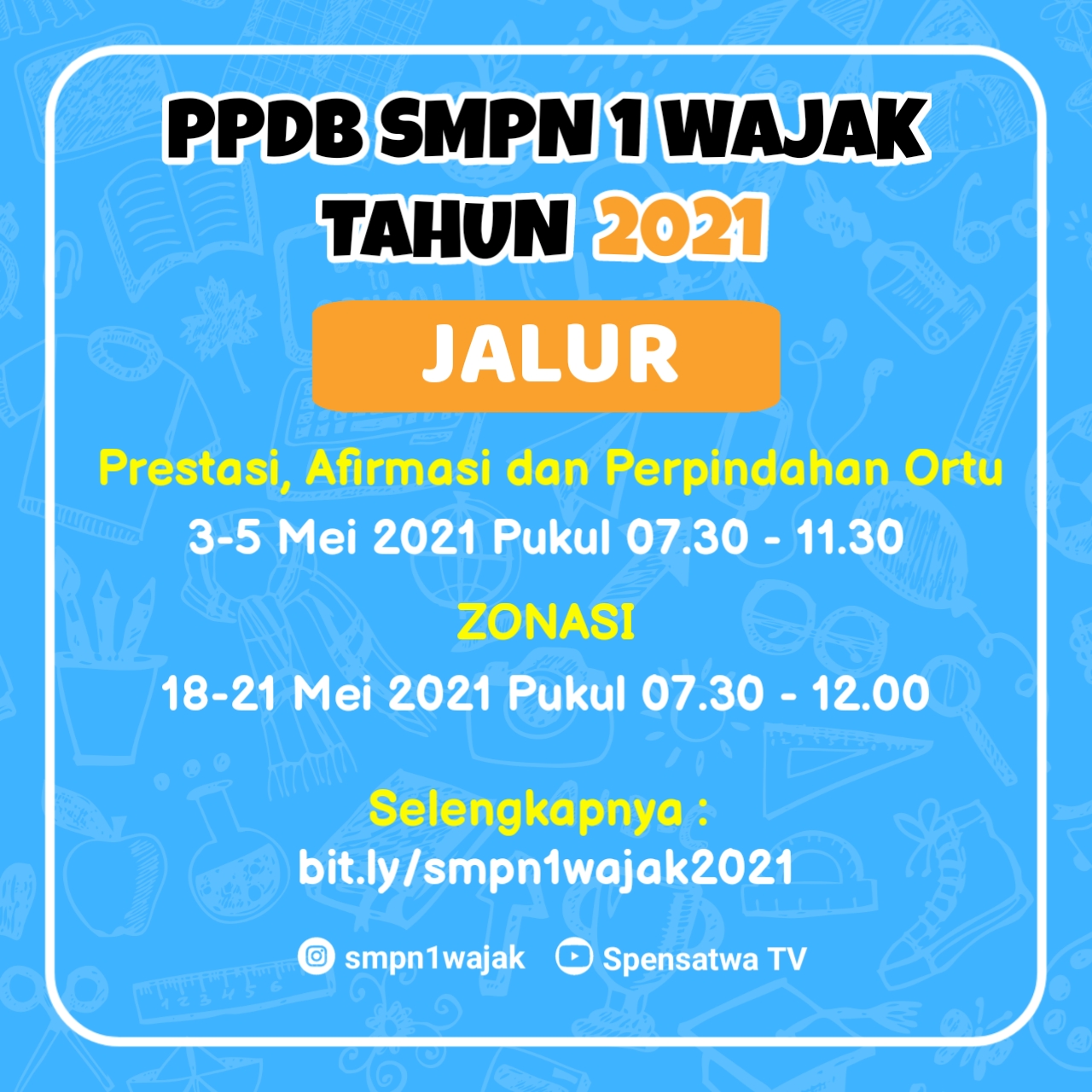 PPDB SMPN 1 WAJAK 2021